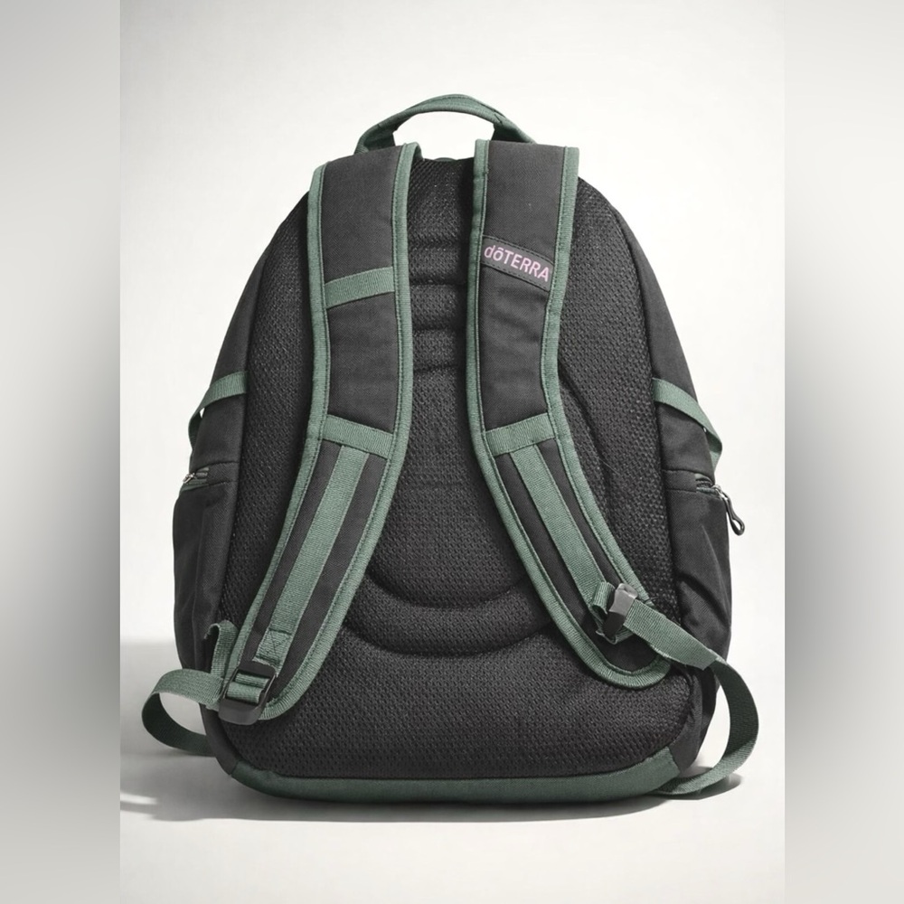 doTERRA Forest Green and Charcoal Backpack - Picture 2 of 3
